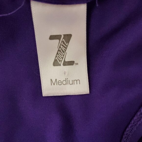 🚨055 ZooZatz Racerback Purple Athletic Tank Top - Picture 2 of 3